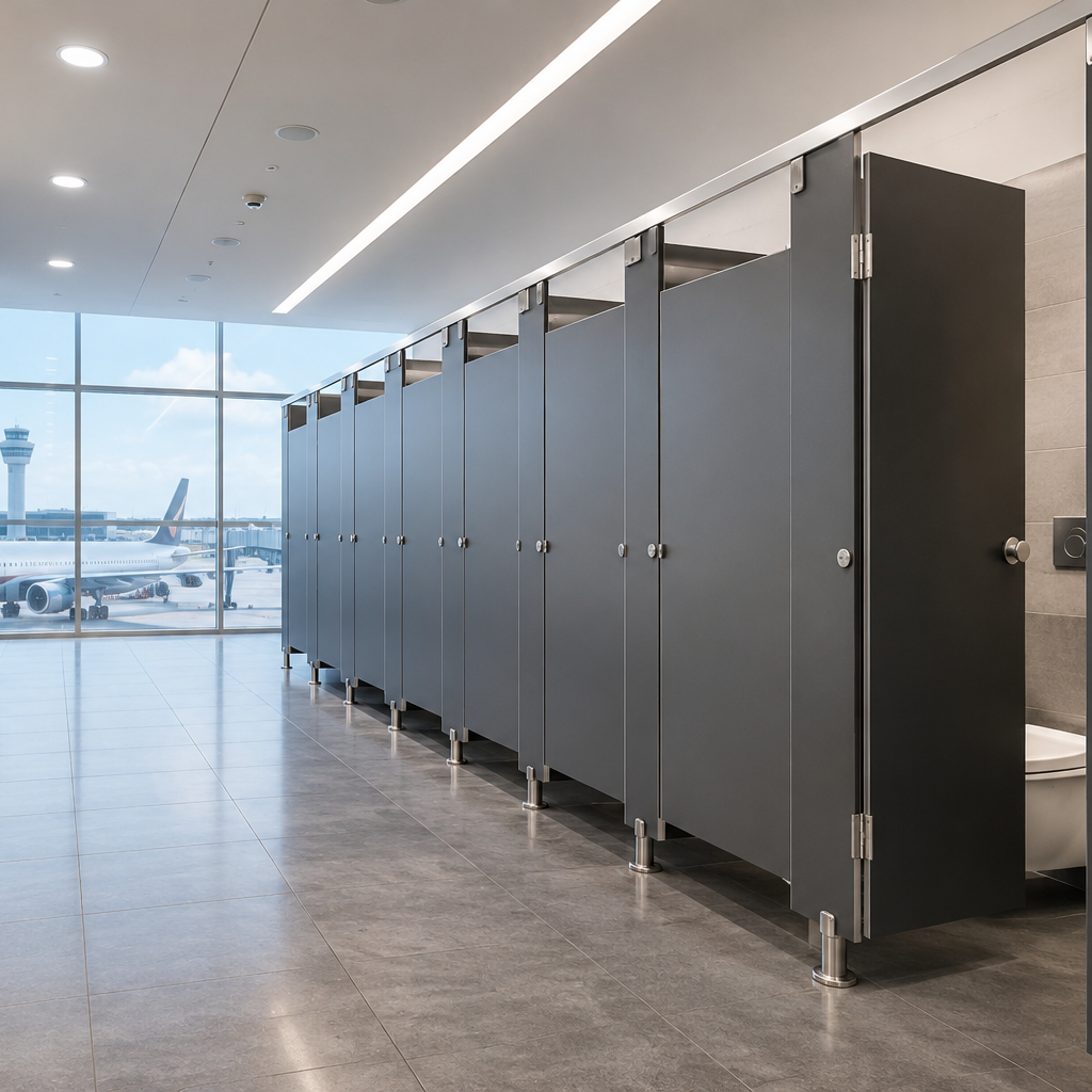WHY AIRPORTS NEED SPECIALISED TOILET PARTITIONS